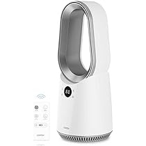 タワーファン 扇風機 羽なし 首振り 温度調整 DCモーター リモコン付 Amazon | 【羽根なし&DCモーター】扇風機 タワーファン DC