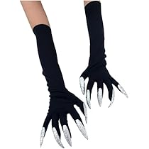 【オーダーメイド】リアルな獣爪付きロンググローブ - ブラック Amazon.co.jp: [ITODA] ハロウィン コスプレ手袋 長い爪付き