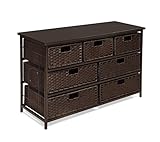 Badger Basket August Seven Storage Unit, Wide Espresso by Badger Basket