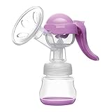 MUTANG 調節可能な手動の乳房ポンプマッサージ授乳哺乳児用給餌機パープル