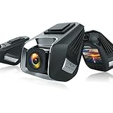 Dual Dash Cam, MERRILL Full HD 1920 x 1080P Video & Audio Car Camera Recorder, Loop Recording, G-sen