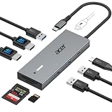 Acer USB C ドッキングステーション HDMI 2つ [9-in-1] USB タイプC ハブ 拡張【ボタンロック機能搭載】HDMI ×2 / USB-A 3.0 ×3 & USB-C 3.0 ポート 高速データ転送/SD & マイクロSD カードリーダー/PD 100W充電対応 ノートPC・MacBook・iPad Pro/Air・Dell XPS・Surface対応