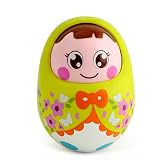 XDOBO Mini Japanese Daruma Doll Nod Daruma人形赤ちゃん教育玩具Lovely Girl Darumaキュートタンブラーグリーン