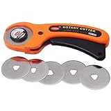 Bestgle 45ミリメートルロータリーカッターセット5ピースブレード用生地紙ビニール円形カット切断ディスクパッチワークレザークラフト縫製ツール