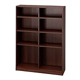 アイリスオーヤマ ラック スペースフィット 幅90×奥行29×高さ120cm ウォールナット S-SFR1290