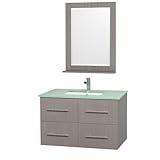 Wyndhamコレクションwcv00930wh Centra 30-in。シングル洗面化粧台セット 36 Inch ブラウン WCV00936GOGR 1