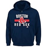 レディースプラスマジェスティックMLB Fleece Zip Up Hoodie ( Plus 1 x、ボストンレッドソックス)