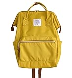(アネロ)anello ポリエステルキャンバス 口金ファスナー リュックサック［レギュラー・ベーシックカラー］ レギュラーサイズ イエロー