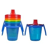 The First Years Take & Toss Spill-Proof Sippy Cups with Removable Handles, 7 Ounce, 4 Pack by The Fi