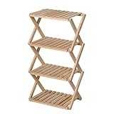 コーナンラック 折り畳み式木製ラック4段 LFX01-5821