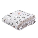 Little Unicorn Cotton Muslin Quilt - Forest Friends by Little Unicorn
