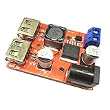 P Prettyia 9V/12V/24V/36V to 5V 3A DC-DC降圧コンバータ　電源モジュール デュアルUSB出力