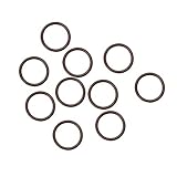 uxcell フッ素ゴム製Oリング 10mm外径 8mm内径 1mm幅 メトリックFKMシーリングガスケット 10パック