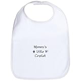 CafePress Mommy's little co-pilot Bib - Standard Cloud White by CafePress