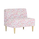 arne ソファ 一人掛け アームレス 日本製 完成品 Lunch 3×4 ピオニー ナチュラル脚 ピンク