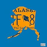 Oopsy Daisy Alaska License Plate Map Blue Stretched Canvas Wall Art by Aaron Foster, 14 by 14-Inch [
