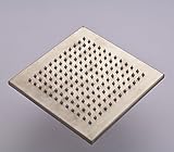 Rozin ®バスルーム8インチトップシャワーヘッド正方形Rainfallスプレーつや消しニッケル