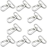 [クラフトパーツ屋] ナスカン 25mm シルバー 10個 ショルダーベルト キーホルダー