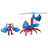Playskool Heroes Marvel Super Hero Adventuresスパイダーマンjet-copter