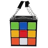 sea-junopキュートLadiesレディースルービックキューブレザーハンドバッグ