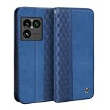 Gedurya motorola moto g64 5G ケース 手帳型 motorola moto g64y 5G ケース モトローラ モトg64 5g 用 手帳型ケース 携帯カバー モトローラ モトg64y 5g スマホケース 6.5インチ対応 ひし形柄 全面保護 耐衝撃 カード収納 財布型 スタンド機能 マグネット式 軽量 - ブルー
