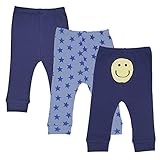 romperinbox Baby Boys Girls 3パックジョギングパンツ、オーガニック綿100 % US サイズ: S カラー: ブルー