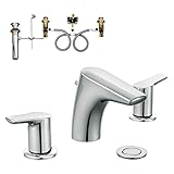 Moen KLME-D-T6820CR Method Two-Handle Low-Arc Lavatory Faucet, Chrome by Moen