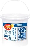 [N-8206663]エリエール　除菌できるアルコールタオル　大容量本体４００枚　６本入り 733485