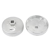 2pcs 89mm 15 Flute Oil Filter Cartridge Cap Wrench Tool Socket Remover