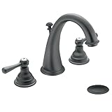 Moen T6125WR Kingsley Two-Handle High Arc Bathroom Faucet without Valve, Wrought Iron [並行輸入品]
