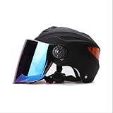 DGF ヘルメットオートバイサマーヘルメットハーフヘルメット電動バイクサマーヘルメットハーフヘルメットUVヘルメットヘルメット男性と女性 (色 : A)