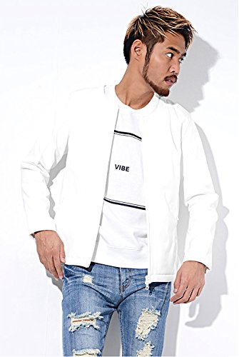 【数量限定】(キャバリア)CavariA シャークスキンボンディング加工ノーカラーMA-1ジャケット