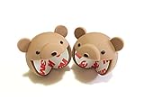 [ARTASY WORKSHOP®][並行輸入品] ケガ防止　カワイイ動物　猫　クマ　蛙　コーナーカバー 両面テープ付き 赤ちゃん コーナーガード テーブル ベビー ベッド 柱の角 (熊)