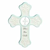 Nat and Jules Bless This Child Hanging Cross, Blue by Nat and Jules [並行輸入品]