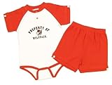NC State Wolfpackヴィンテージウルフロゴ幼児クリーパー&ショーツ