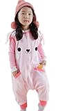 (トヨベイ)Toyobuy 赤ちゃん ベビー 子供 男の子 女の子可愛い 動物 ノースリーブ ふわふわ スーツ ボディスーツ 寝袋 パジャマ ネグリジェ ピンク D M