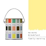 水性ペンキ(つやなし) ROOMBLOOMMatte 1kg カラー:breakfast（黄 イエロー 明るいイエロー）