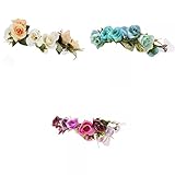 KOZEEY 3個　ウェディング　パーティー　お祭り　ガーランド　花輪　子供　フラワー　ヘッドバンド