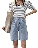 バミューダ ハーフパンツ レディース ショートパンツ 夏 短パンツ ボトムス ストレート 着痩せ 半ズボン 伸縮性 (XL, 7098, x