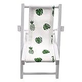 (ライチ) Lychee ミニチュア ビーチチェア ミニサイズ キャンプチェア 折りたたむ前 長さ9cm幅12.5cm高さ9.3cm 撮影 ドール フィギア用 ドールハウス用 小道具 アクセサリー