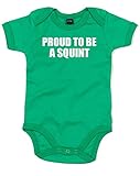 (細めである事を誇りに) Proud To Be A Squint, プリント　ベビースーツ - グリーン/白 12-18 ヶ月