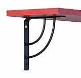 John Sterling RP-0087-6BK Milano Deco L-Bracket, Black, 6-Inch by John Sterling