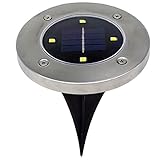 Bulary ソーラーライト 1個 LED 光センサー感知 自動点灯消灯 埋め込み式 ソーラー充電式 電池不要 ガーデンライト 庭の芝生ライト 自動点灯 防水 省エネ アウトドア ガーデン 庭園灯 芝