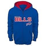 Buffalo Bills Youth NFL「stated "フルZipフード付きスウェットシャツ L ブルー