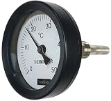 TOKO バイメタル温度計 KD75A 0～50度 R1/2×50L