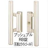 LIXIL TOEX　両面シリンダー　プッシュプルRB錠　両開き用　（門扉本体と同時購入価格）　ジオーナ　ライシス用　【リクシル】 　ブラック