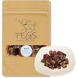 PEGS 犬 おやつ 無添加 国産 カツオ キューブ ジャーキー 犬用 40g Premium dog treats