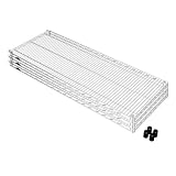 ルミナス ポール径25mm用パーツ 棚板 スチールシェルフ (幅121.5×奥46cm) [スリーブ付] 3枚 SHL1245SL2-3