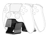 Speedlink TWINDOCK USB充電器 – PS5コントローラー用充電ステーション 最大2つのオリジナルPS5コントローラーを同時に 急速充電機能 DualSenseとDualSense Edgeに対応 ブラック