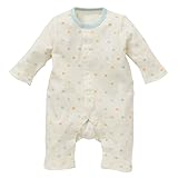 西松屋 EFD スムース長袖プレオール（カラフル王冠柄）【60-70cm】 新生児 アイボリー